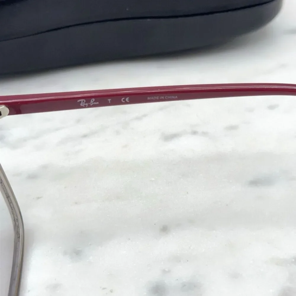 Ray Ban RB 7185 8083 Polished Transparent Grey Eyeglasses Frames Only 52-18-145